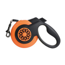 M-Pets Autobrake Retractable Leash For Dog, Small, Black/Orange