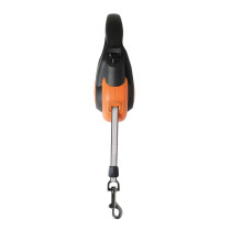 M-Pets Autobrake Retractable Leash For Dog, Small, Black/Orange