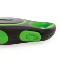 M-Pets Liberty Dog Retractable Leash, Green, Small (16.3 x 9.2 x 3.9 cm)