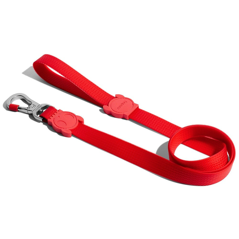Zee.Dog Neopro Coral Leash For Dog, Red, Large Length 1.2 m