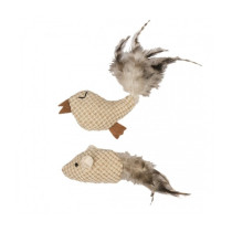 Duvo+ Natural Assortment Teaser Toy For Cats, Beige