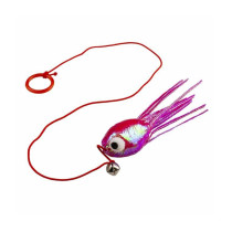 Duvo+ Blinky Octopus With Elastic Toy For Cats, Purple, 16.5 x 7 x 3 cm