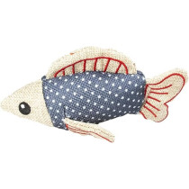 Duvo+ Toy For Cats Retro Blue Shark, 15 x 7.5 x 4.5 cm