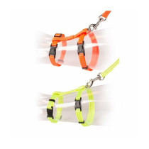 Duvo+ Cat Walking Set Reflective Uni Harness, 20-35 cm