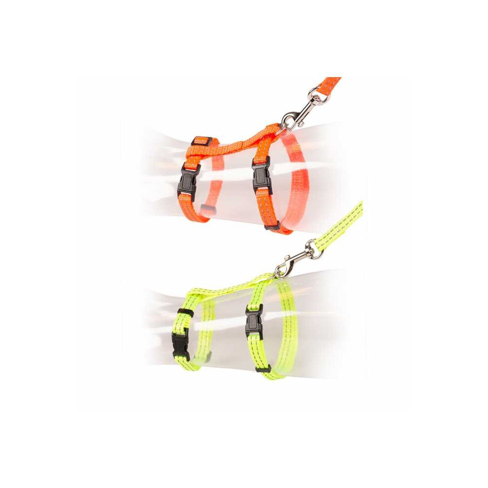 Duvo+ Cat Walking Set Reflective Uni Harness, 20-35 cm