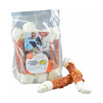 Duvo+ Chicken And Rawhide Small Bones For Dogs, 1000 Gram, 86 Pieces