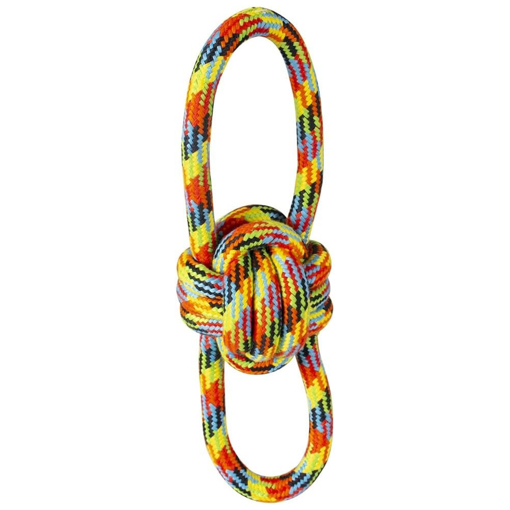 Duvo+ Cotton Rope With 2 Loops Beach For Dogs, Multicolour, 35 x 10.5 cm