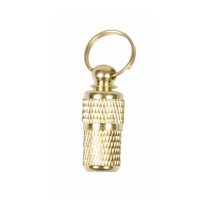 Duvo+ ID Pendant Tube For Dogs, 3 cm, Golden Colour