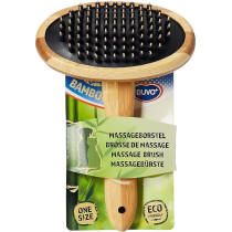 Duvo Plus Bamboo Massage Pet Brush, 19 Cm Length
