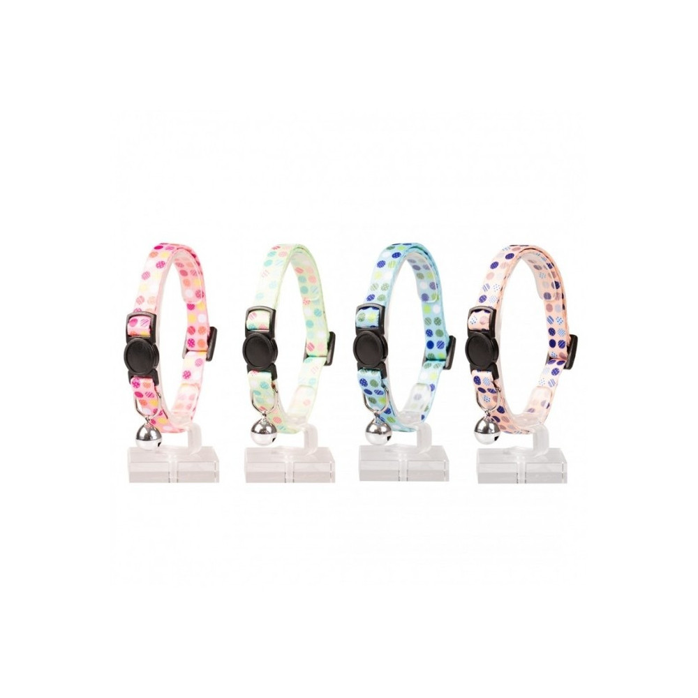 Duvo Plus Cat Collar Candy Pattern Nylon, Mixed Colors, 20-30Cm/10Mm