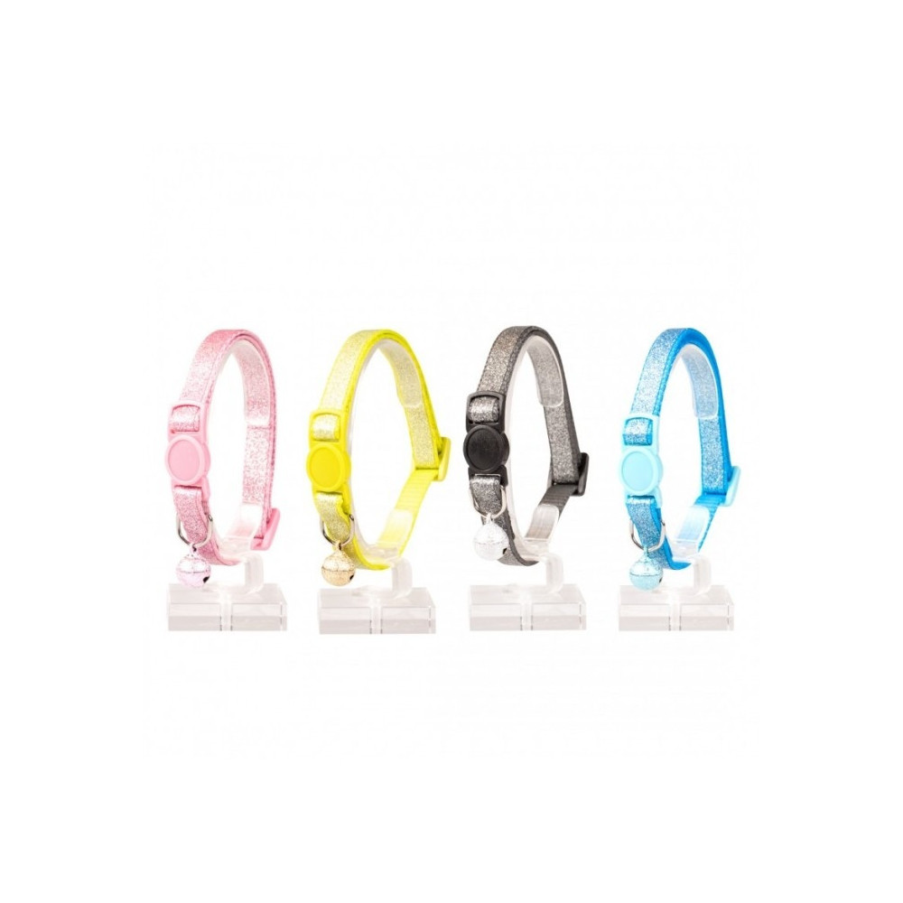 Duvo Plus Cat Collar Glitter Colorful Nylon, 20-30Cm/10Mm