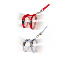 Duvo+ Kitten Walking Set, Red/Light Blue, 15-25Cm x 125Cm x 8Mm