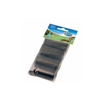 Duvo+ Plus Hygienic Poo Bag Rolls, 4 Pieces, Black