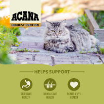 Acana 4.5kg Grasslands Free Run Chicken and Turkey All Life Stages Dry Cat Food