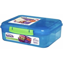 Sistema Small Lunch Collection Bento Box With Movable Compartments, Multicolour