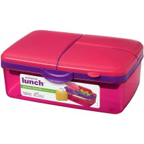 Sistema Lunch Box With 4 Compartments And Water Bottle