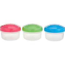 Sistema Mini Bites To Go Small Containers, Pack Of 3, Multicolour