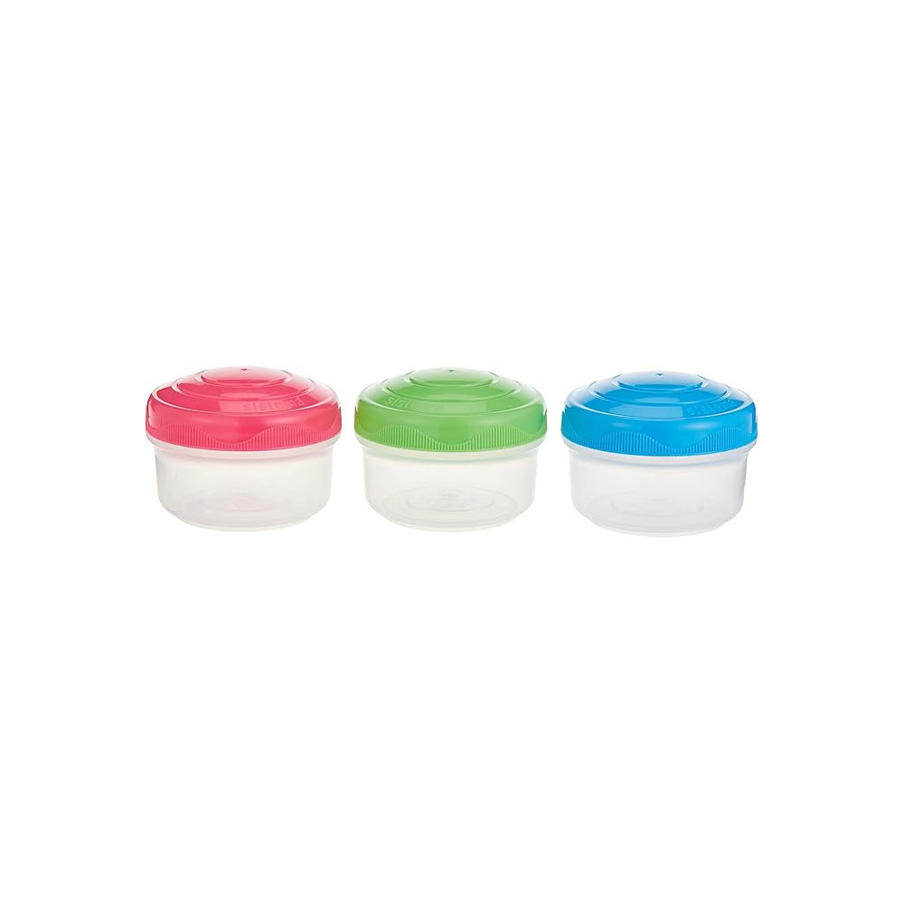 Sistema Mini Bites To Go Small Containers, Pack Of 3, Multicolour