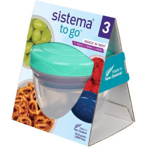 Sistema Snack N Nest Food Storage Containers Pack Of 3