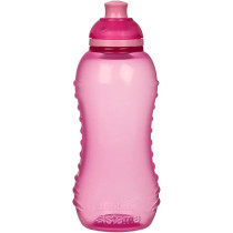 Sistema Squeeze Bottle With Leakproof And Impact Resistant 330ml, Pink