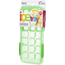 Sistema Large Ice Tray With Klip And Lid, Green