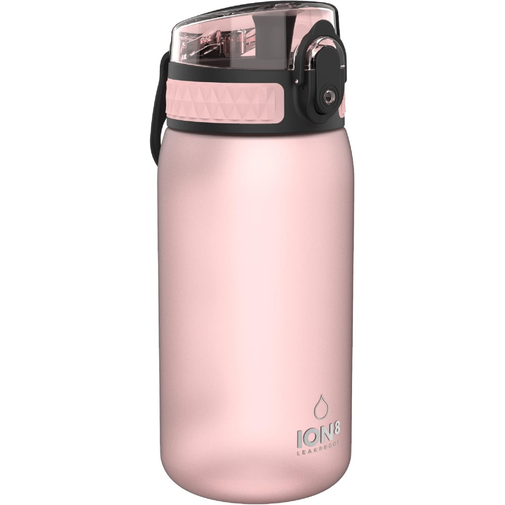 Ion8 One Touch Sport Leakproof Water Bottle 350ml, Rose Quartz
