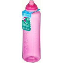 Sistema Twist N Slip Helix Squeeze Bottle With Lid 480ml, Pink