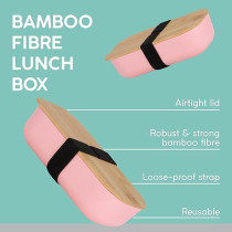 Typhoon Pure, Lightweight Pink Bamboo Fibre, Lunch Box