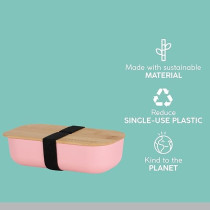 Typhoon Pure, Lightweight Pink Bamboo Fibre, Lunch Box