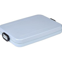 Mepal Lunch Box Take a Break Flat Compartment Lunch Box Ideal for Meal Prep, Sandwich Box, Dishwasher Safe, Capacity 800 ml, Nordic Blue