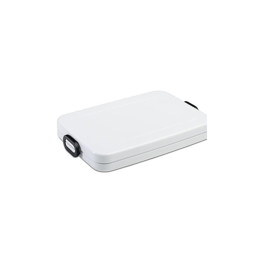 Mepal Lunch Box Take a Break Flat Compartment Lunch Box Ideal for Meal Prep, Sandwich Box, Dishwasher Safe, Capacity 800 ml, White