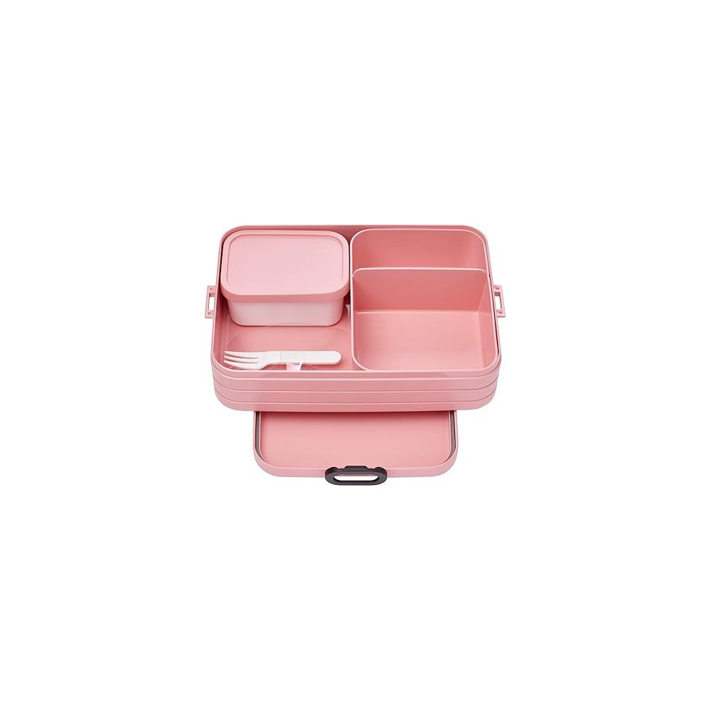 Mepal 107635676700 Bento Lunch Box Take a Break Large, tpe/pp/abs, Nordic Pink
