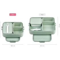 Mepal 107635692400 Large Bento Lunch Box Take A Break, tpe/pp/abs, Nordic Green