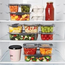 Sistema Brilliance Food Storage Container, Lightweight, 2Liter, Clear/Grey