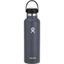 Hydro Flask Water Bottle Vacuum Insulated Stainless Steel Water Bottle with Leak Proof Flex Cap and Powder Coat BPA-Free Standard Mouth, 709 ml, Stone