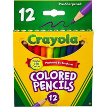 Crayola Colored Pencils 12 Pack Short 68-4112 (6-Pack)6, 803435