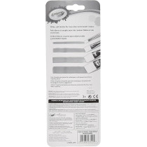 Crayola 4 Pieces Durable All Purpose Arts and Crafts Flat Brush Set, 803440