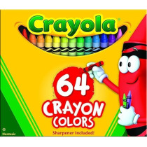 Crayola Classic Color Pack Crayons, Assorted 64/Box, 803724