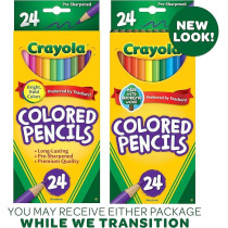 Crayola Colored Pencils, Multi-Colour, Long, 24 Count, Cy68-4024, 803729