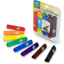 Crayola My First, Tripod Washable Markers For Toddlers, 8Ct, 803758