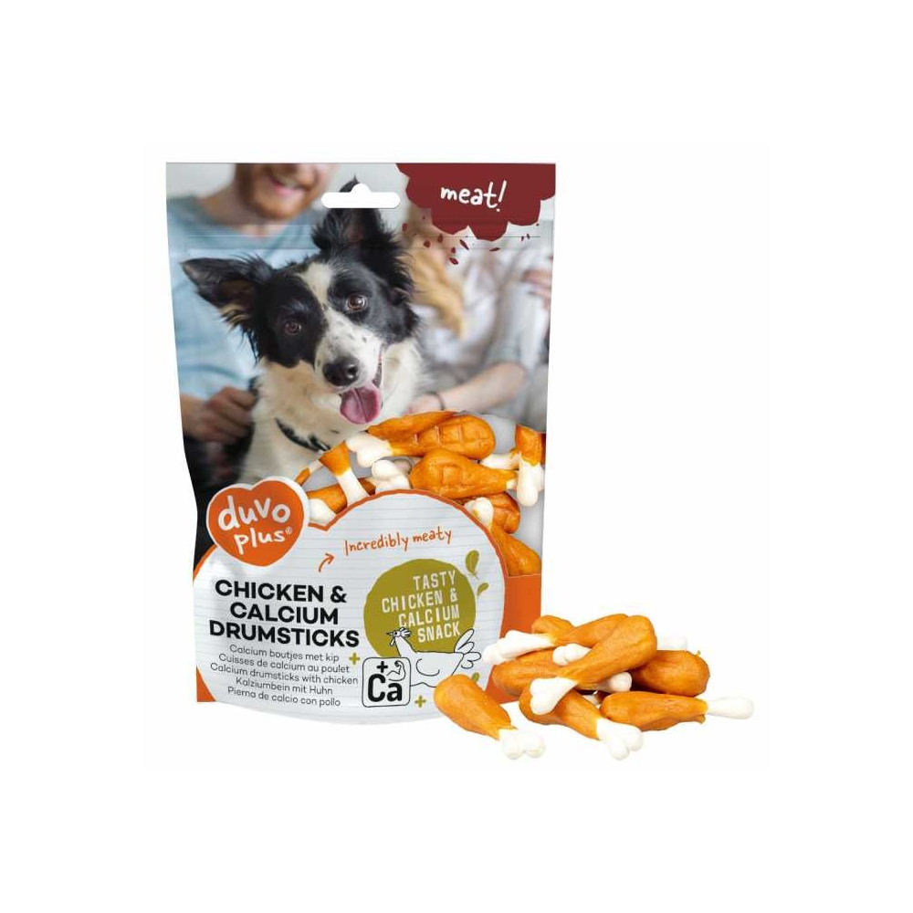 Duvo+ Chicken And Calcium Drumsticks Dog Snack, 180 Gram