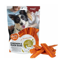 Duvo+ Meat Chicken And Duck Bars Treats For Dogs, 100 Gram, 9 Pcs