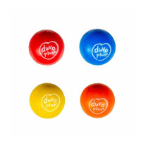 Duvo+ Rubber Bouncy Ball Toy For Dogs, Mixed Colours, 6.5 cm Diameter