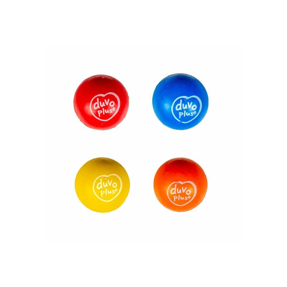 Duvo+ Rubber Bouncy Ball Toy For Dogs, Mixed Colours, 6.5 cm Diameter