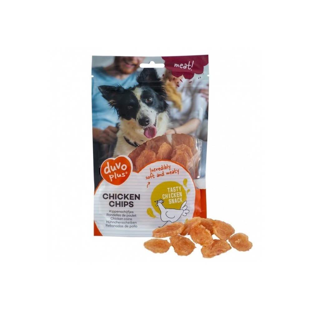Duvo+ Dog Snack Chicken Chips, Training Reward Or Quick Snack, 80 Gm