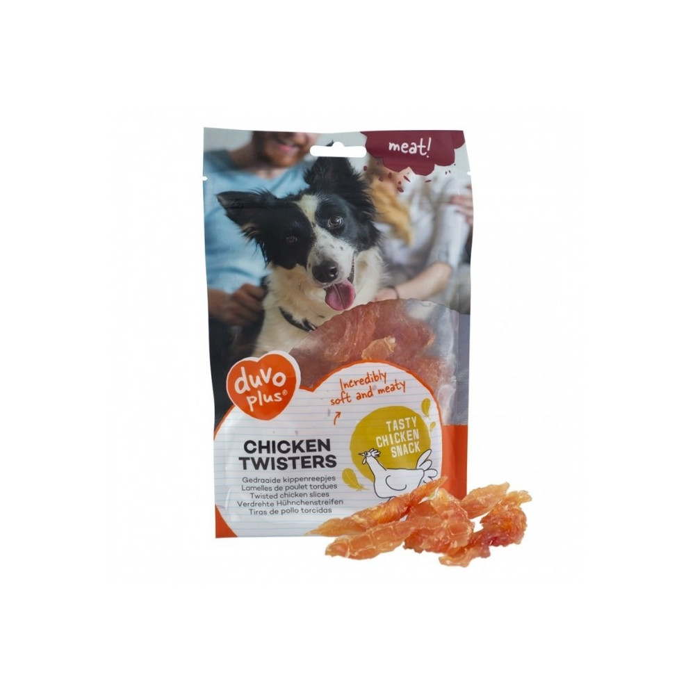 Duvo+ Chicken Twisters Dog Snack, Dog Food, 80G