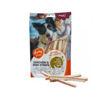 Duvo+ Chicken And Fish Strips Dog Snack, 80G