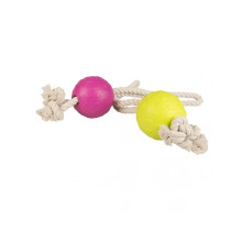 Duvo+ Foam Bal Met Rope For Pets, 30Cm