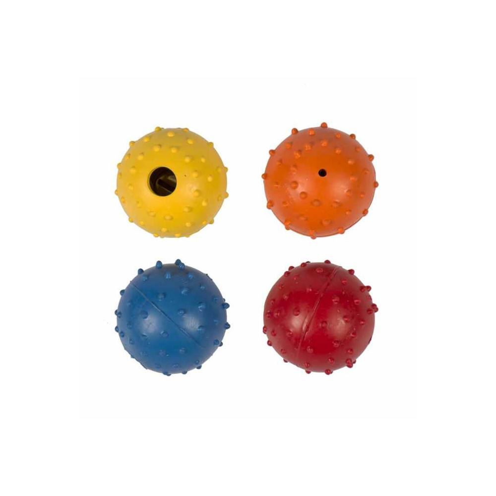 Duvoplus Dog Rubber Dental Ball Toy Mix Mixed Colors, 5 Cm