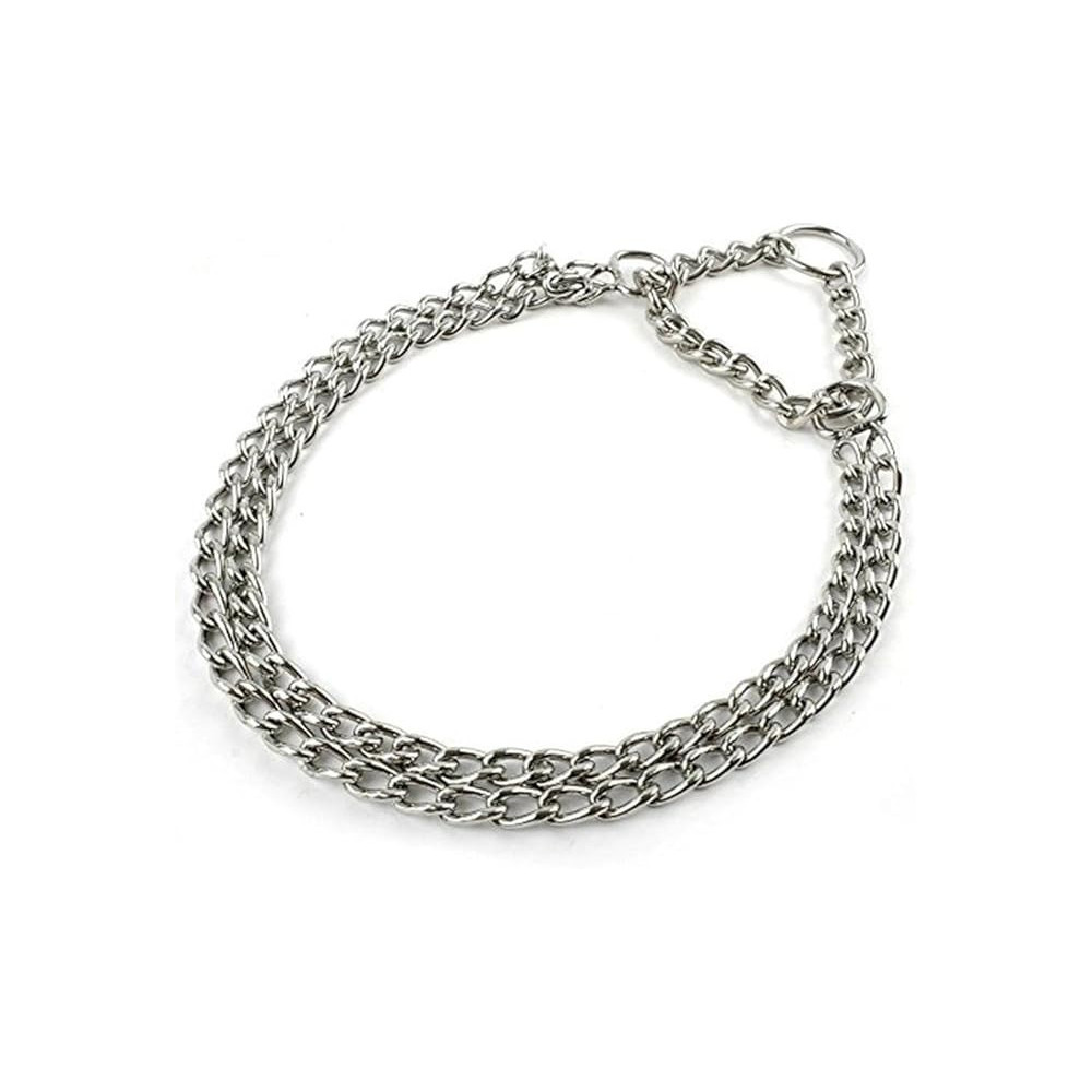 Duvo+ Slip Pet Collar 2 Rows, Chromed 45Cm